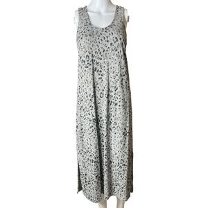 Old Navy Gray Leopard Print Sleeveless Dress Size XS
